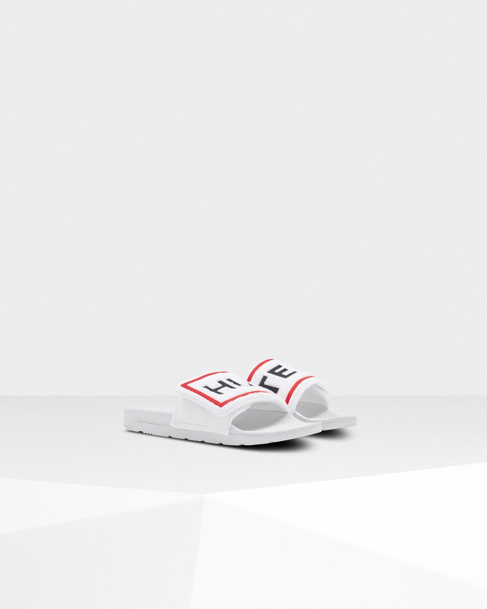 Chinelos Hunter Feminina Branco - Original Terry Towelling Logo Adjustable - 18LGHDWAU